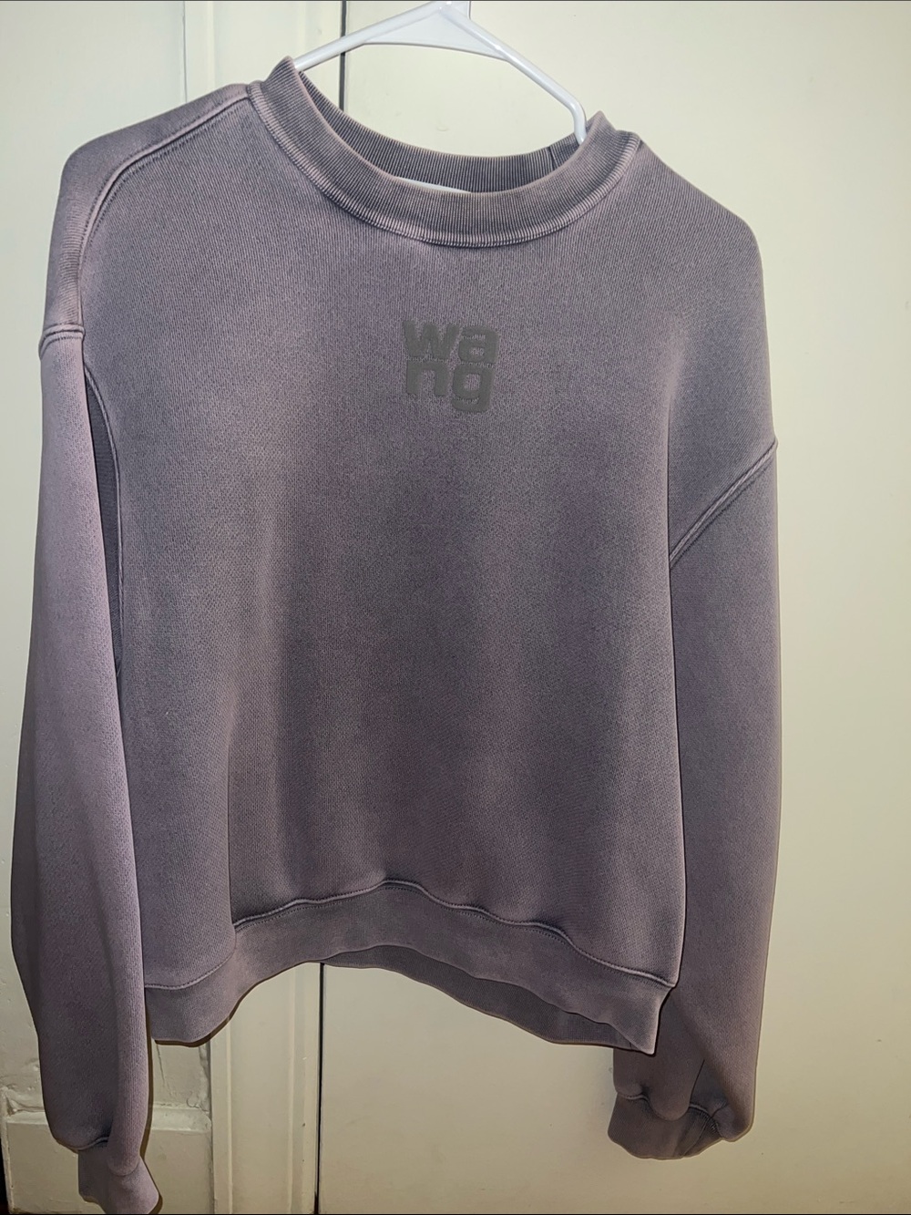 Alexander Wang Washed Mauve Crewneck Sweatshirt